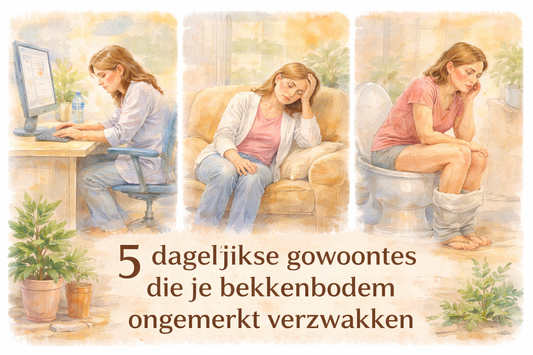 5 dagelijkse gewoontes die je bekkenbodem ongemerkt verzwakken