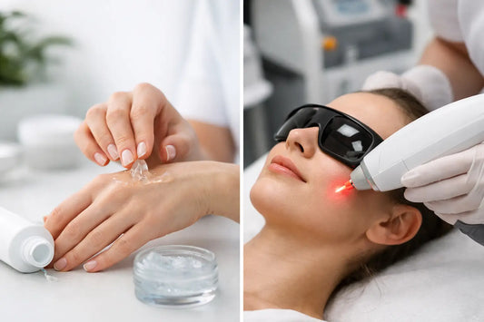 Zelfzorggel versus laserbehandeling vergelijken